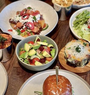 Greet Salad, Avocado salad, Plant Based Burger, Poke Bowl  at Dear Grace in West London