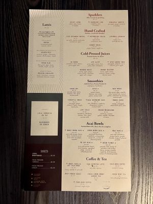 Menu 2  at Life Alive Organic Cafe in Cambridge