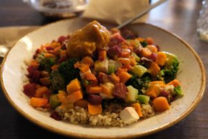  at Life Alive Organic Cafe in Cambridge