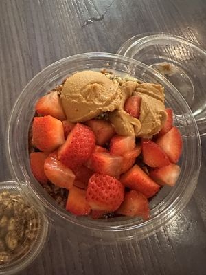 Pb & J açaí bowl  at Life Alive Organic Cafe in Cambridge