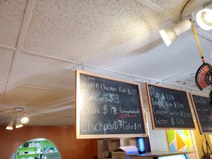 Menu at Coral's Caribbean Cuisine in Wiarton