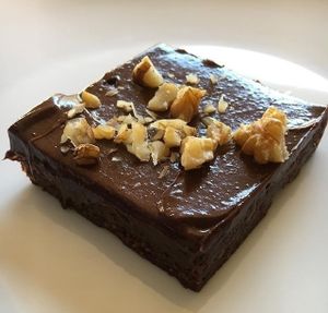 Chocolate Brownie, pretty good! Would have been totally fine with just a cup of the frosting instead though :D
 at PEACE PIES in Encinitas