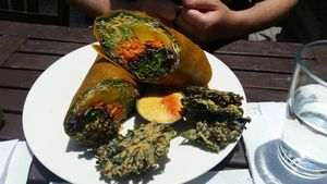 mango at PEACE PIES in Encinitas