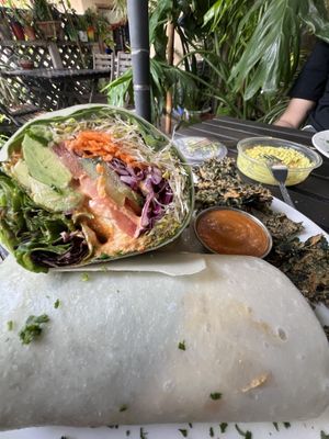 Buffalo wrap   at PEACE PIES in Encinitas