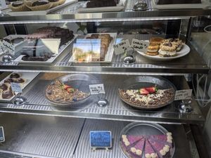 Dessert display at PEACE PIES in Encinitas