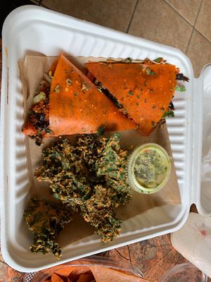 Mystical Mushroom Quesadilla at PEACE PIES in Encinitas