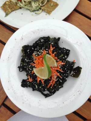 Seaweed salad at PEACE PIES in Encinitas