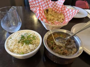Eggplant Bhartha (vegan)  at Harvest by Nandi in Kamloops