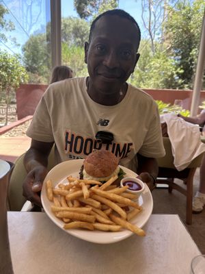 Tasty zucchini burger   at Walpa Lobby Bar in Yulara