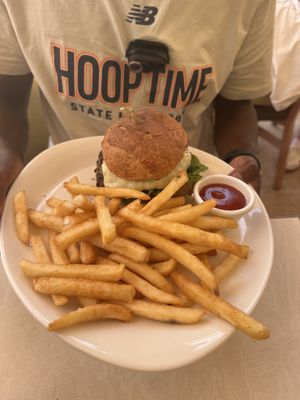 And chips   at Walpa Lobby Bar in Yulara
