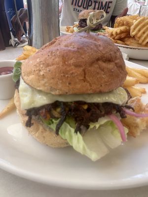 Zucchini burger  at Walpa Lobby Bar in Yulara