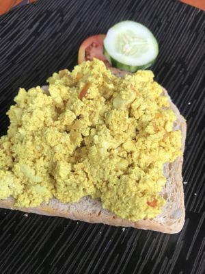 Scrambled tofu  at Cookies Coffee Shop and Foods in Lembongan