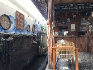 Decorations  at Cookies Coffee Shop and Foods in Lembongan