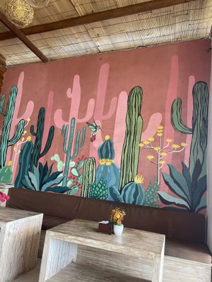 Pretty murals  at Cookies Coffee Shop and Foods in Lembongan