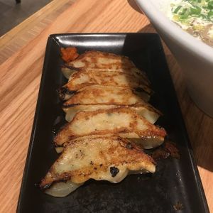 Vegan gyoza at Ippudo 博多 一風堂 Plant Based Studio in Tokyo
