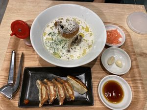 White Plant Based Ramen  at Ippudo 博多 一風堂 Plant Based Studio in Tokyo