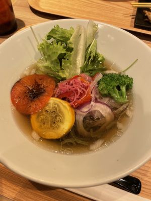 Veggie ramen  at Ippudo 博多 一風堂 Plant Based Studio in Tokyo
