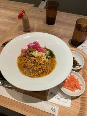 The limited edition green curry one  at Ippudo 博多 一風堂 Plant Based Studio in Tokyo