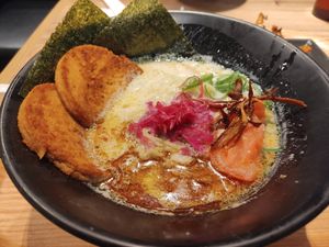 Vegan tonkotsu ramen at Ippudo 博多 一風堂 Plant Based Studio in Tokyo