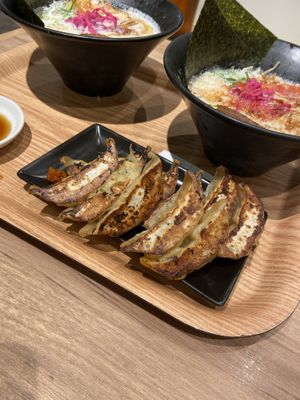 Gyoza  at Ippudo 博多 一風堂 Plant Based Studio in Tokyo