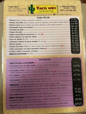   at Taco Wey in Menorca