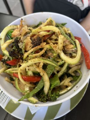 Lebanese zoodles bowl   at Salud Super Food in Puerto Vallarta