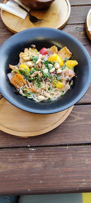 Thai dish at Carob Restaurant in Amman