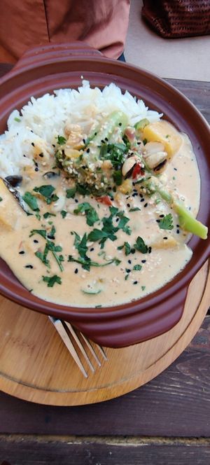 Thai curry at Carob Restaurant in Amman