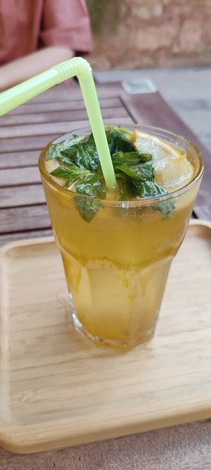 Lemonade at Carob Restaurant in Amman