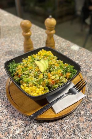Bulgur salad at Carob Restaurant in Amman