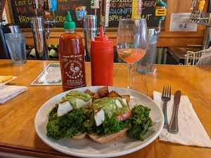 Tofu benedict at The Cafe in Key West