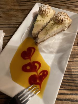 Vegan key lime pie at The Cafe in Key West