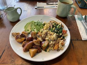 Veggie breakfast scramble  at The Cafe in Key West