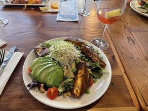 Blackened tofu salad  at The Cafe in Key West