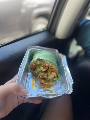 blackened tofu wrap  at The Cafe in Key West