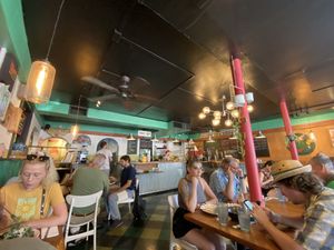 Inside cafe  at The Cafe in Key West