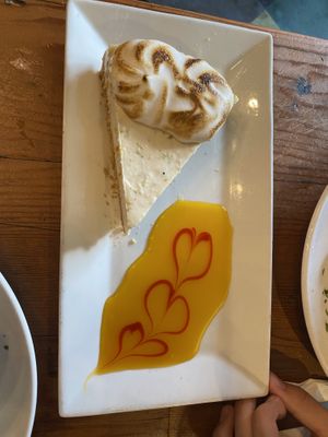 The only vegan key lime pie in key west- really good   at The Cafe in Key West