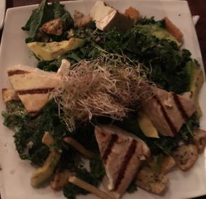 kale Caesar with grilled tofu at The Cafe in Key West
