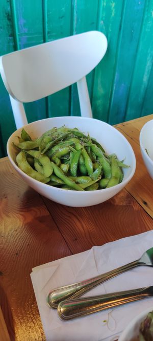 Edamame for two at The Cafe in Key West