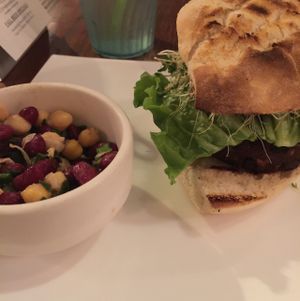 veggie burger  at The Cafe in Key West