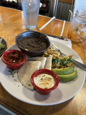 Pancho’s HuevosRancheros  at The Cafe in Key West