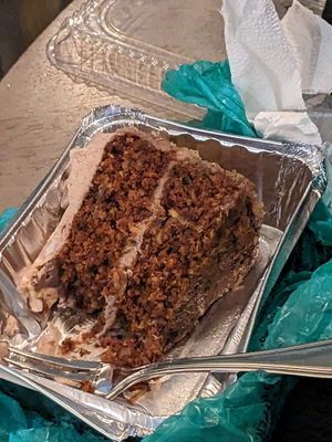 Vegan carrot cake at The Cafe in Key West