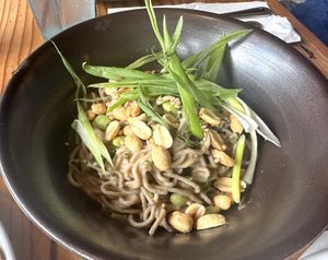 Cold Soba Peanut Noodles  at The Cafe in Key West