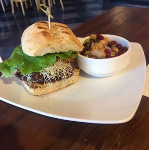 veggie burger at The Cafe in Key West