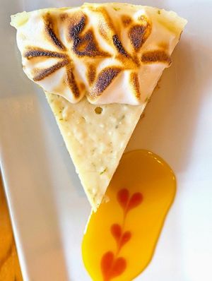 Vegan Key Lime Cheesecake 💚 at The Cafe in Key West