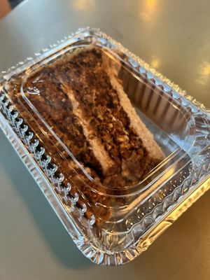 Yummy carrot cake to go!!!  at The Cafe in Key West