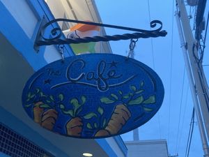 Street sign  at The Cafe in Key West
