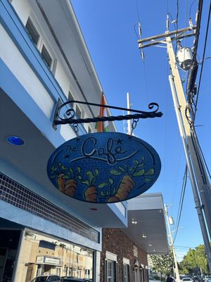 Sign outside  at The Cafe in Key West