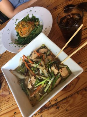 udon noodles & squash at The Cafe in Key West