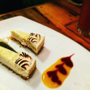 Key lime cheesecake  at The Cafe in Key West